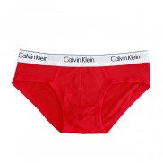 Nuevo Slips Calvin Klein Hombre 365 Blanco Rojo
