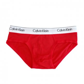 Nuevo Slips Calvin Klein Hombre 365 Blanco Rojo