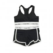 Conjunto Deportivo Calvin Klein Mujer Corto Negro