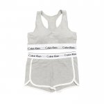 Conjunto Deportivo Calvin Klein Mujer Corto Gris