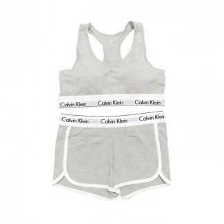 Conjunto Deportivo Calvin Klein Mujer Corto Gris