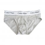 Nuevo Slips Calvin Klein Hombre 365 Blanco Gris