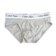 Nuevo Slips Calvin Klein Hombre 365 Blanco Gris